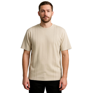 Wilke-Rodriguez Beige Short Sleeve Shirt XL Mens